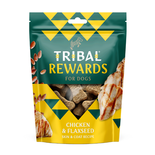 Tribal Rewards Kana ja pellavansiemen koirankeksit 125 g