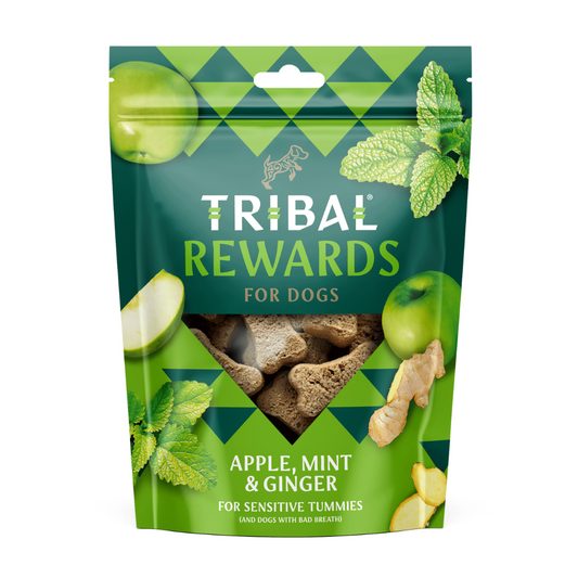 Tribal Rewards Omena, minttu ja inkivääri koirankeksit 125 g