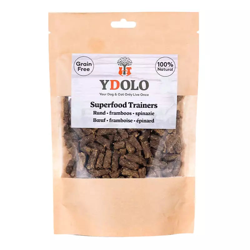 YDOLO Superfood trainers Beef nautamakupala koiralle