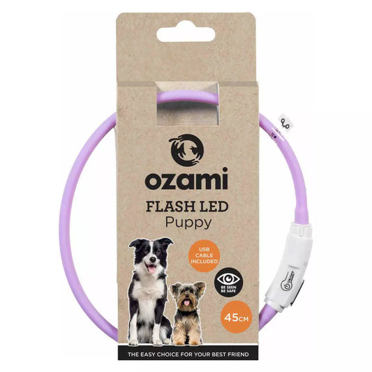 Ozami Flash Led Puppy valopanta koiranpennulle, violetti