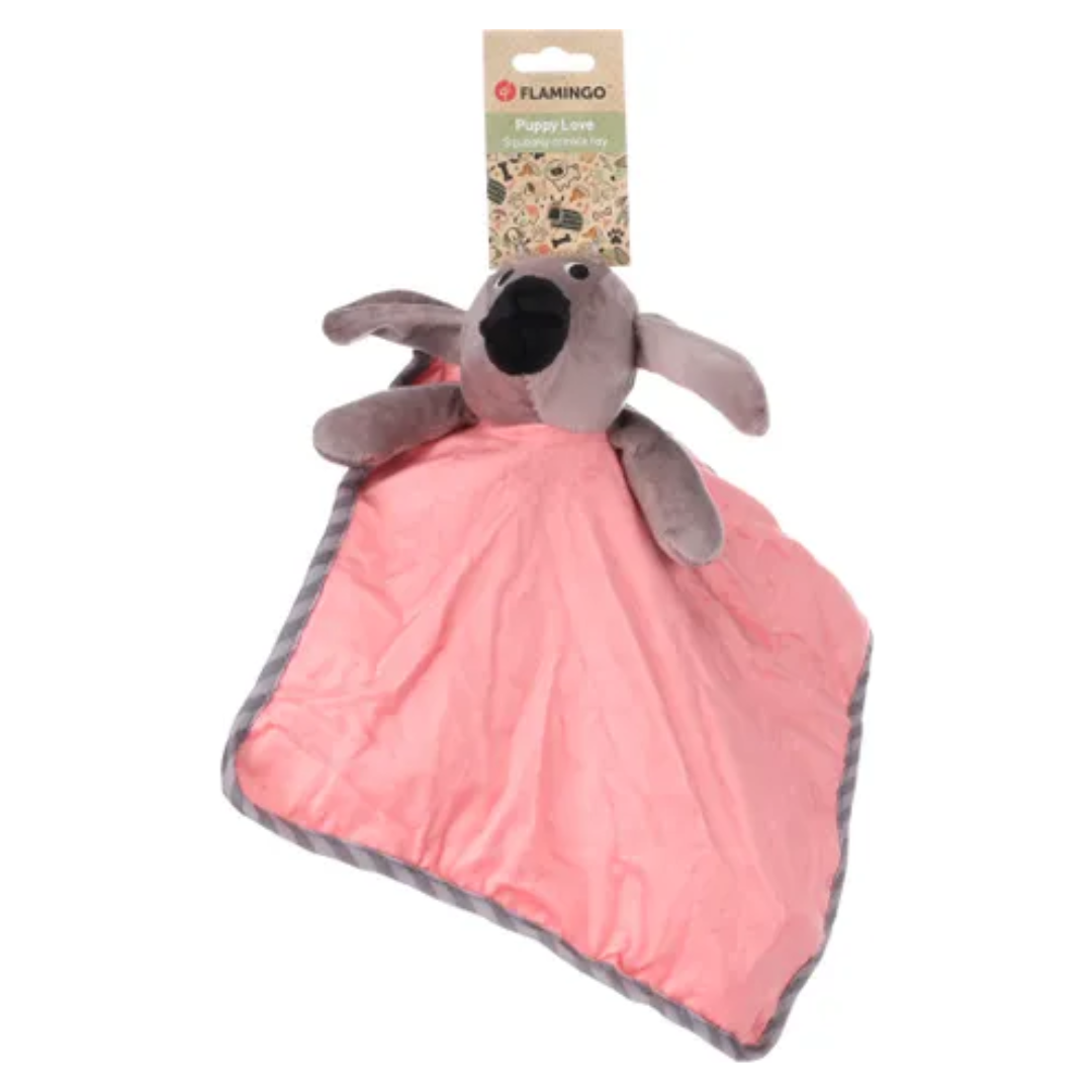 Flamingo Puppy Livo Cuddle Blanket Pink