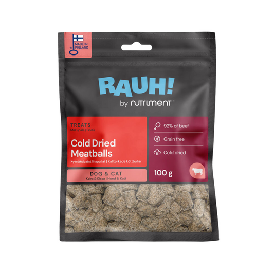 RAUH! Cold-dried Meatballs 100 g (Kylmäkuivatut lihapullat)