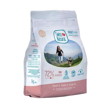 Swiss Natural Soft Adult Mini sika 1 kg koiran puolikostea täysravinto