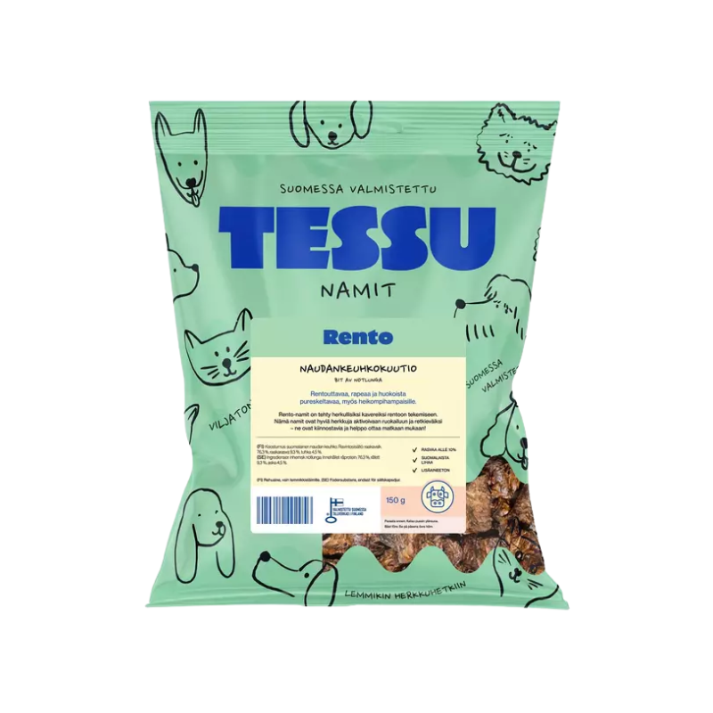 Tessu Rento Naudankeuhkokuutio 150 g