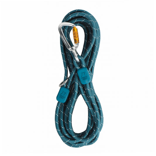 Woolly Wolf Deap Teal Rope Leash koiran köysitalutin 6 m