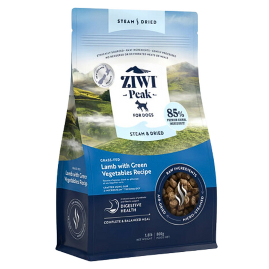 Ziwi Peak Steam & Dried lammas koiran kuivaruoka