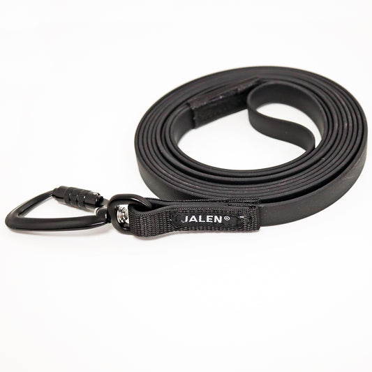 JALEN Biothane Twistlock koiran talutushihna 3 m 19 mm, musta