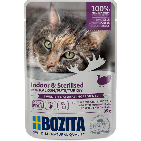 Bozita Indoor & Sterilised Kalkkuna 85 g kissan märkäruoka