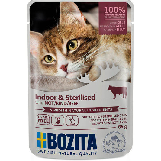 Bozita Indoor & Sterilized nauta 85 g kissan märkäruoka