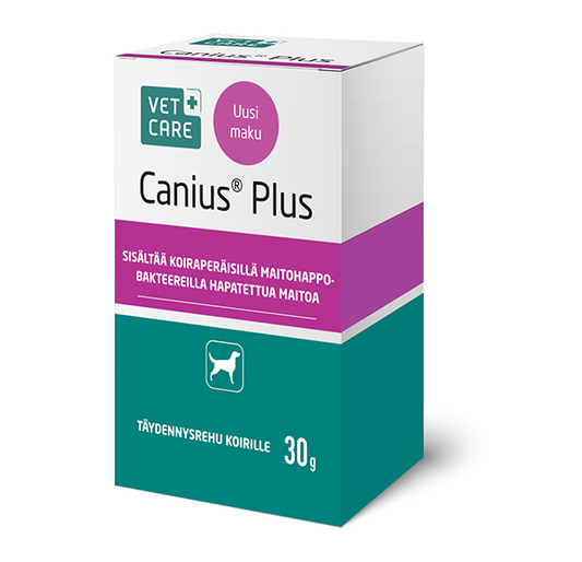 Canius Plus 30 g maitohappobakteerivalmiste koiralle