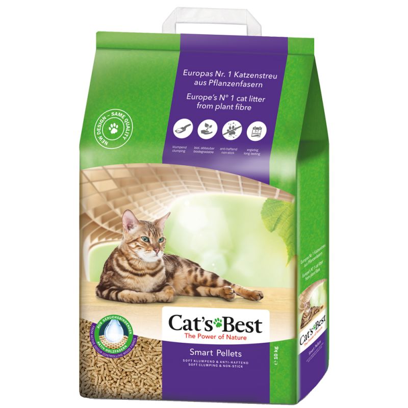 Cat's Best Smart Pellet puupohjainen kissanhiekka 20 l/10 kg