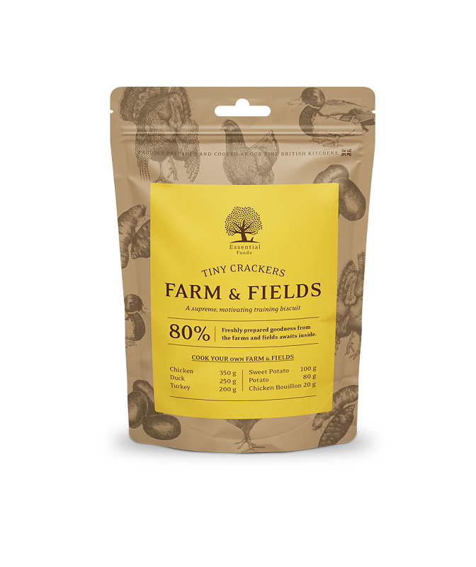 ESSENTIAL TINY CRACKERS FARM & FIELDS 100 g koiran makupala