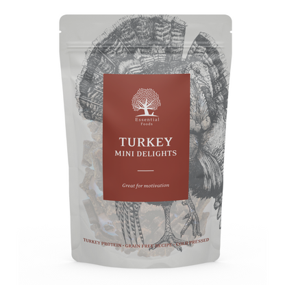 ESSENTIAL TURKEY MINI DELIGHTS 100 g kalkkunamakupala