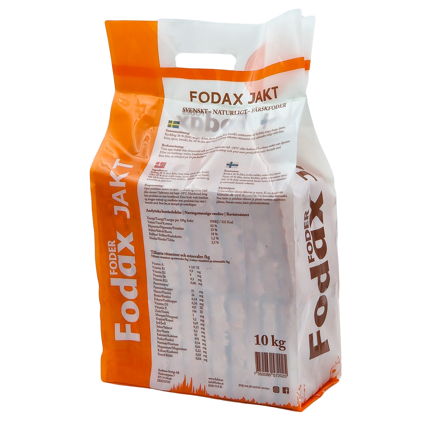 Fodax Jakt Koiran raakaruoka 10 kg