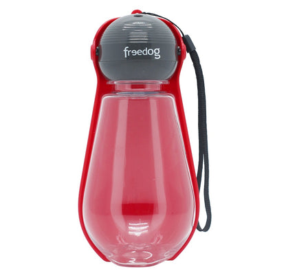 Freedog Matkavesipullo 400 ml, punainen