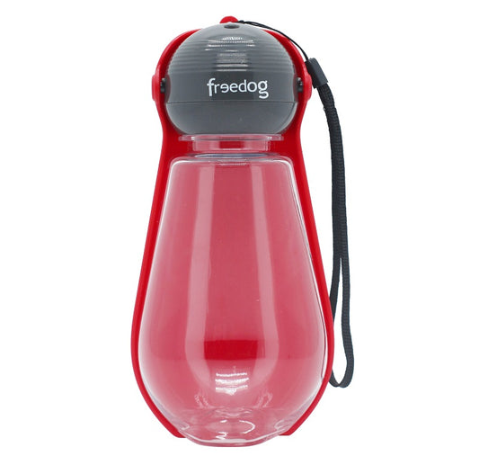 Freedog Matkavesipullo 400 ml, punainen