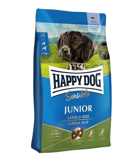 Happy Dog Sensible Junior Lamb & Rice koiran kuivaruoka