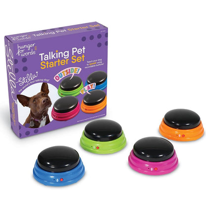 Hunger For Words Talking pet Starter Set Aloituspakkaus painonapit 4 kpl