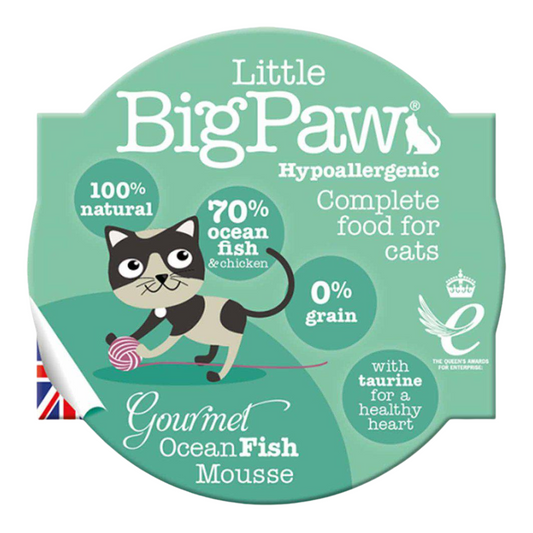 Little BigPaw Gourmet Atlantic Ocean Fish Mousse 85 g kissan märkäruoka