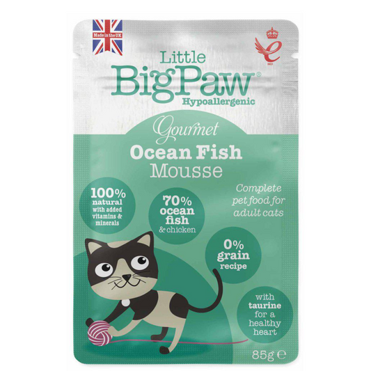 Little BigPaw Gourmet Atlantic Ocean Fish Mousse 85 g kissan märkäruoka