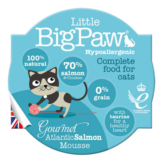 Little BigPaw Gourmet Atlantic Salmon Mousse 85 g kissan märkäruoka