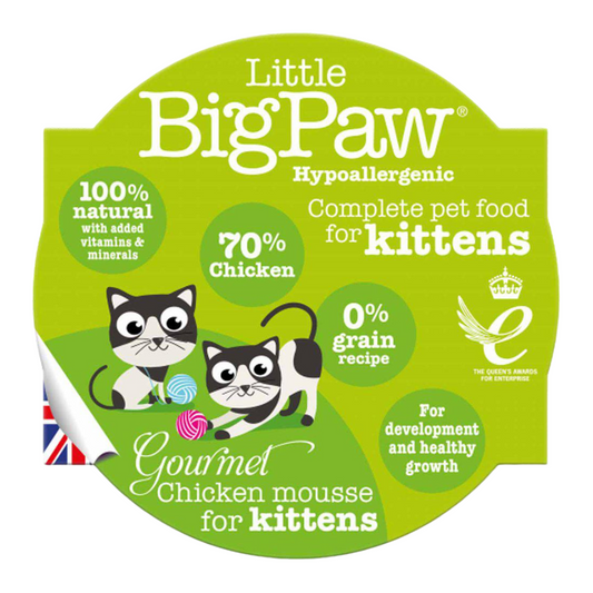 Little BigPaw Gourmet Chicken Mousse Kitten 85 g märkäruoka kissanpennuile