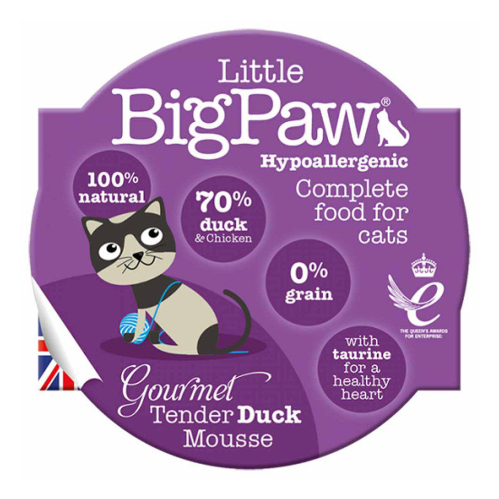 Little BigPaw Gourmet Tender Duck Mousse 85 g kissan märkäruoka