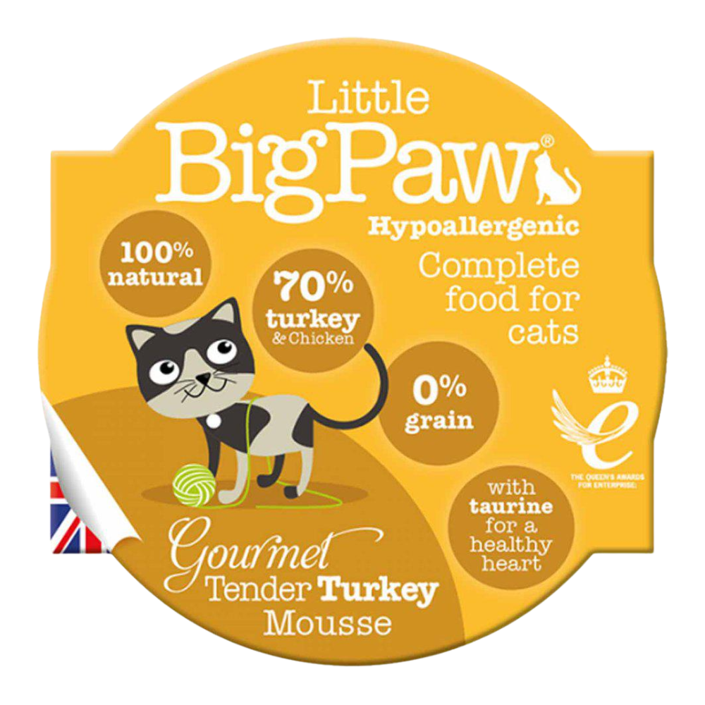 Little BigPaw Gourmet Turkey Mousse 85 g kissan märkäruoka