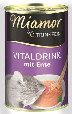 Miamor Trinkfein Vitaljuoma Ankka 135 ml kissan nesteytysjuoma