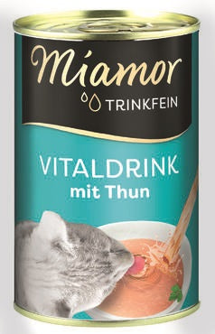 Miamor Trinkfein Vitaljuoma Tonnikala 135 ml kissan nesteytysjuoma