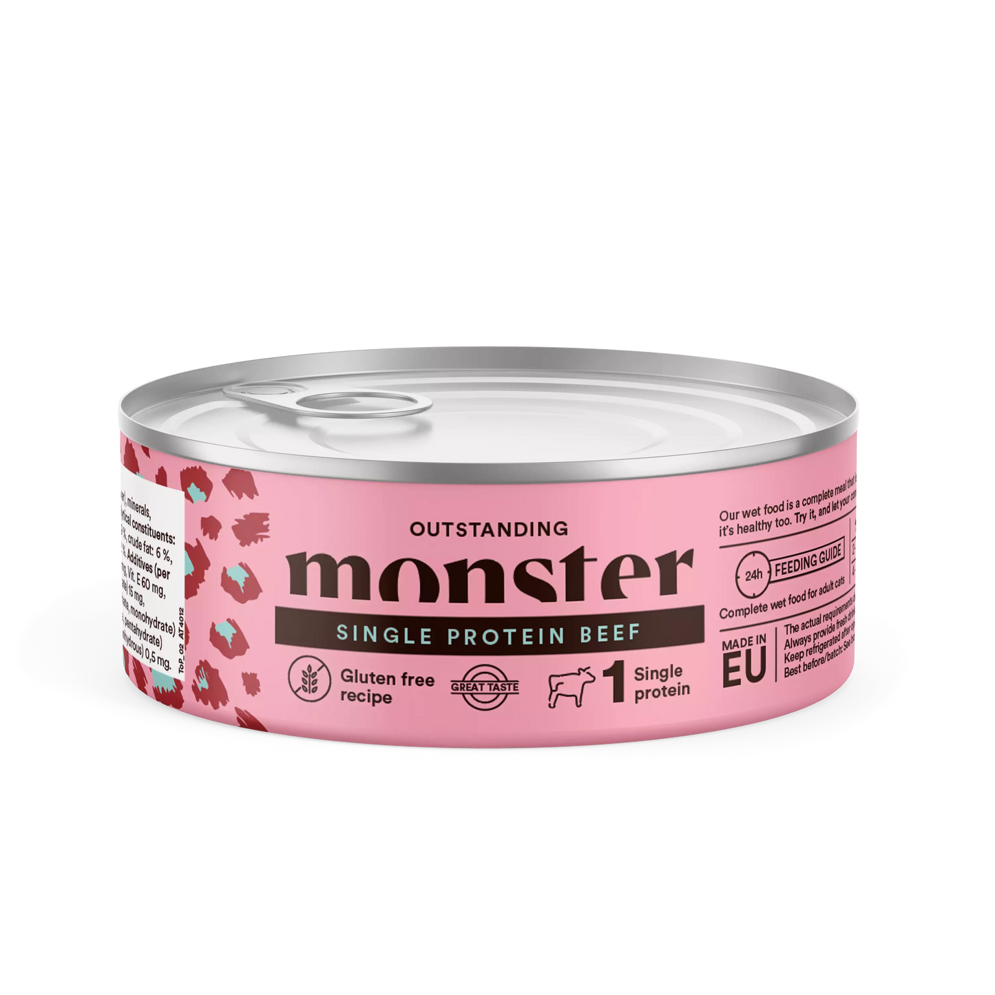 Monster Cat Single protein nauta kissan märkäruoka 100 g