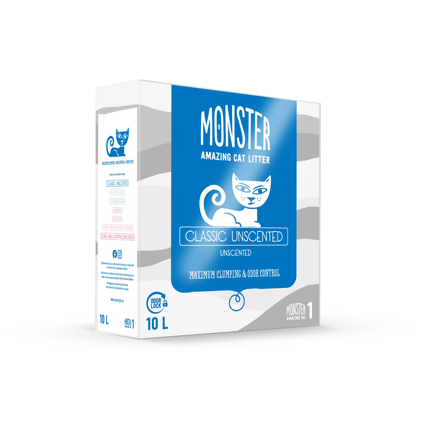 Monster Classic Unscented 10 L kissanhiekka