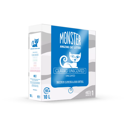 Monster Classic Unscented 10 L kissanhiekka