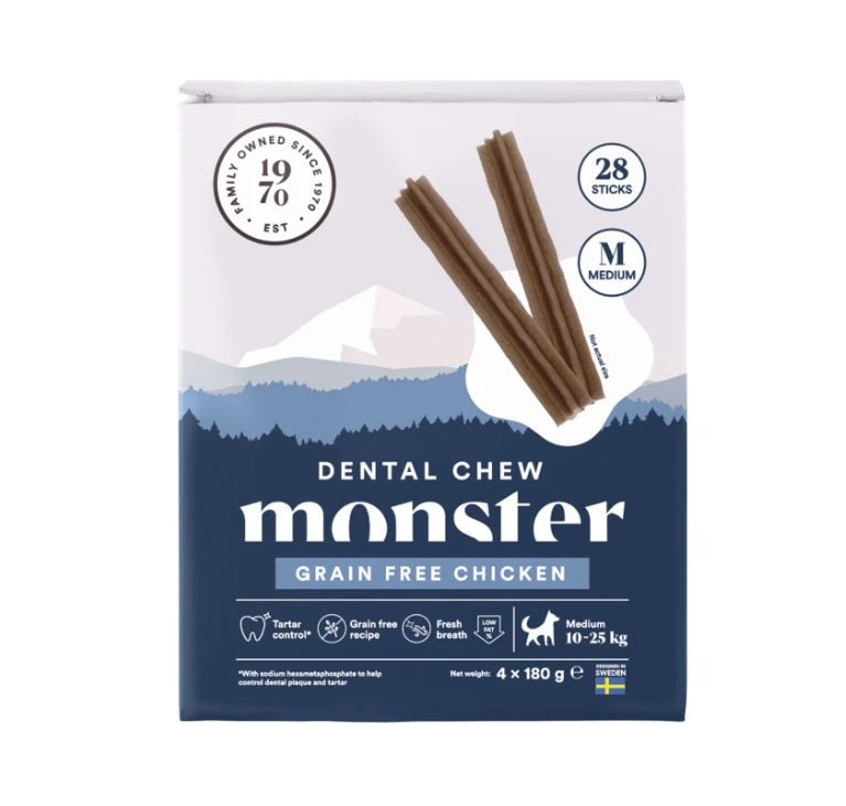 Monster Dog Dental Chew Grain Free Chicken M