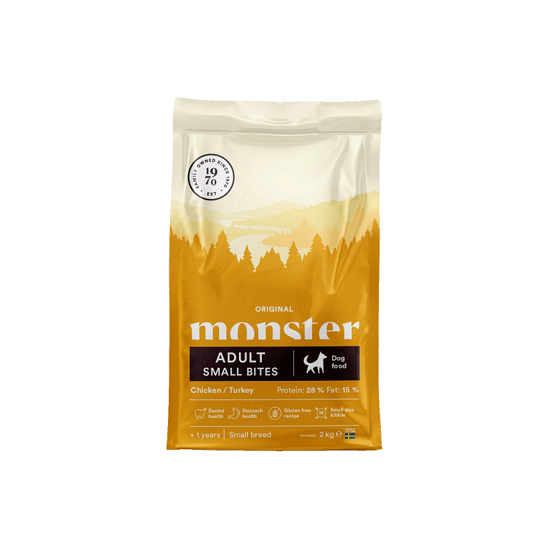 Monster Dog Original Adult Small kuivaruoka pienille koirille 12 kg