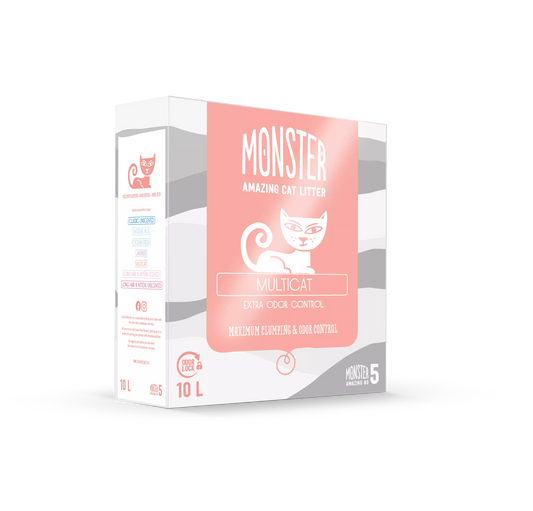 Monster Multicat 10 L kissanhiekka