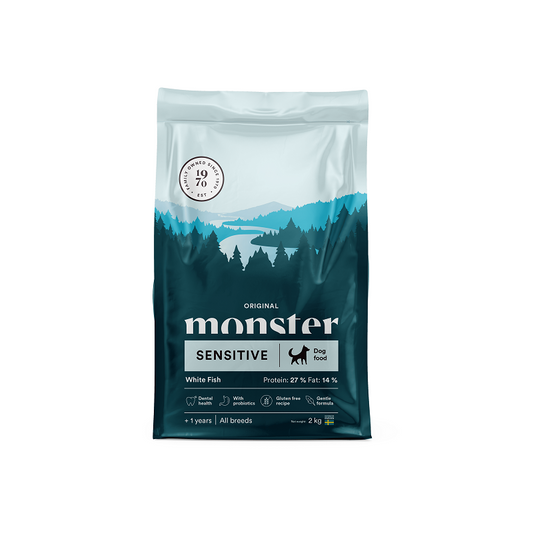 Monster Original Sensitive White fish koiran kuivaruoka