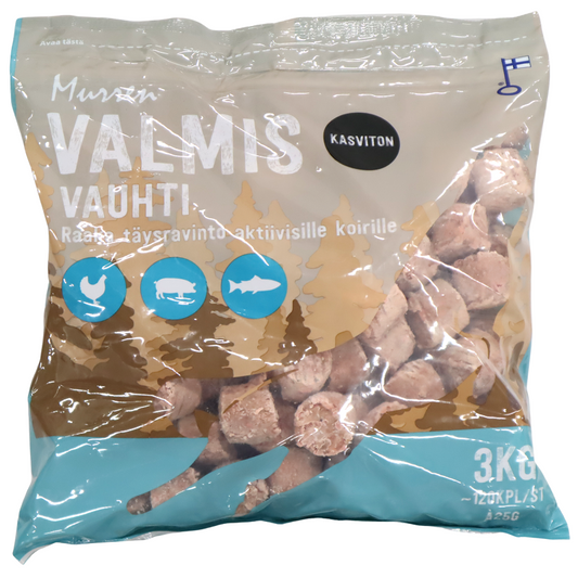 Murren VALMIS Vauhti koiran täysravinto 3 kg