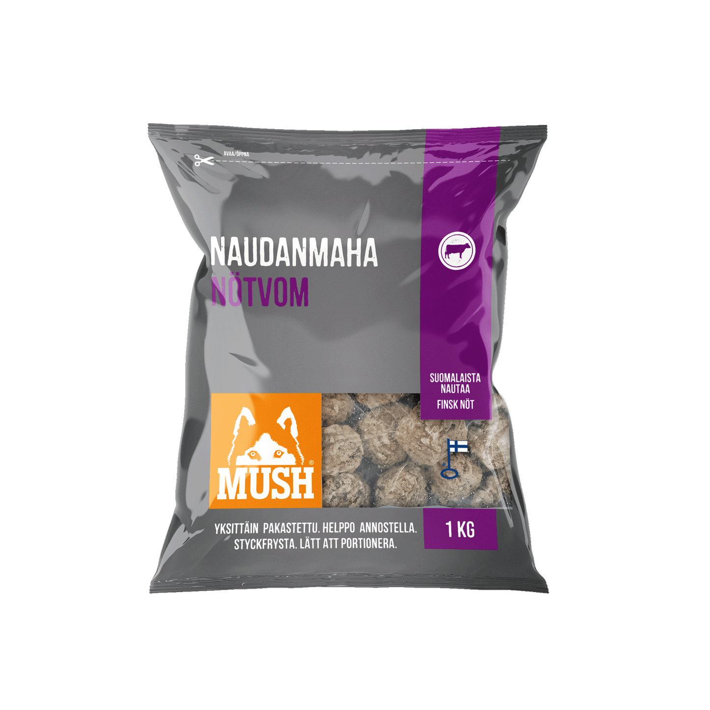 MUSH B.A.R.F. Basic Naudanmaha pulla 1 kg