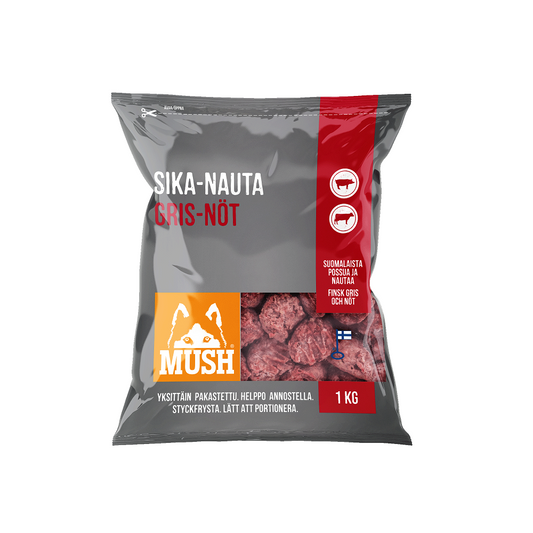 MUSH B.A.R.F. Basic Sika-nauta pulla 1 kg