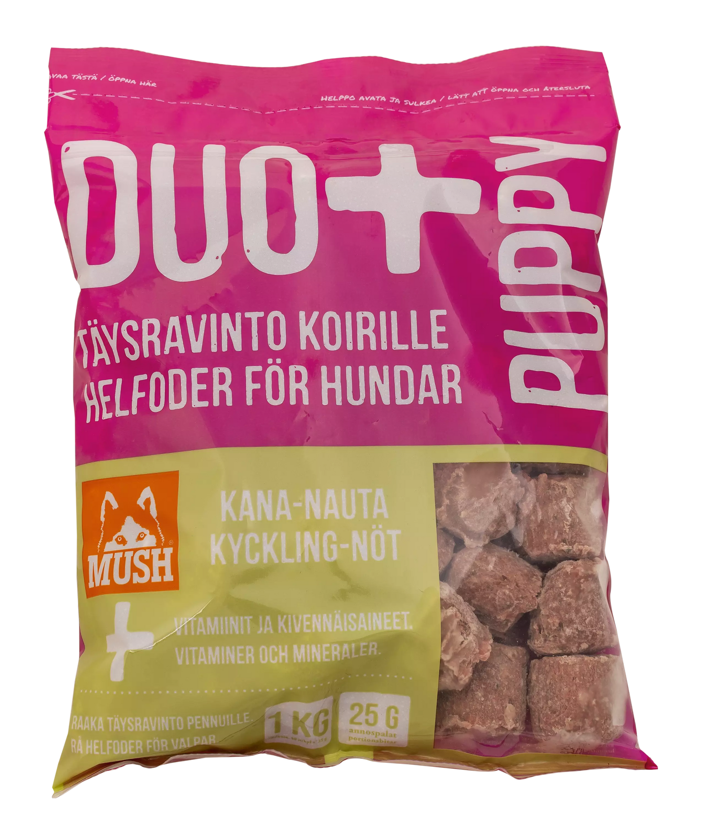 MUSH DUO+ PUPPY Kana-nauta 1 kg