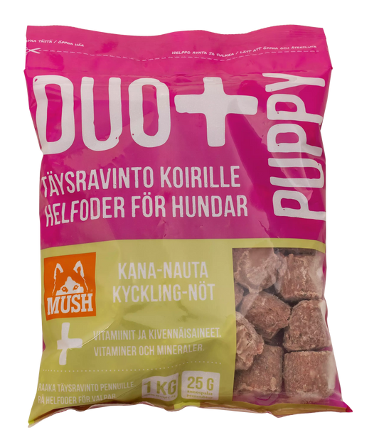 MUSH DUO+ PUPPY Kana-nauta 1 kg