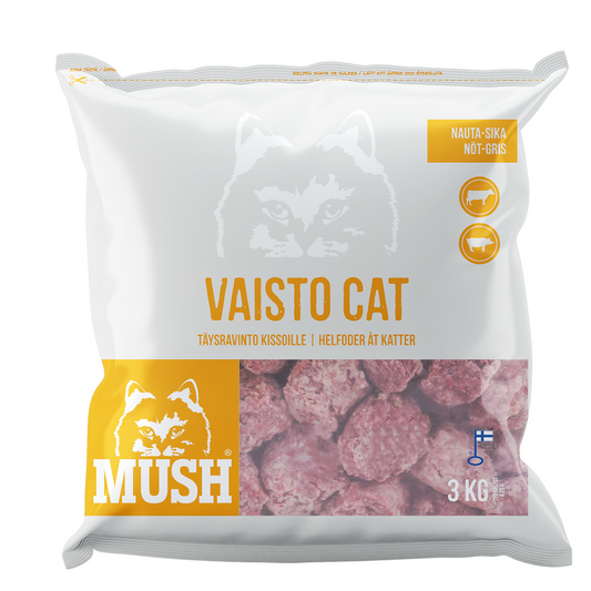 MUSH Vaisto cat valkoinen Nauta-sika 3 kg