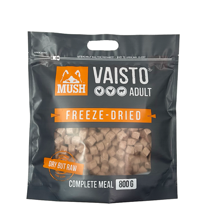 MUSH Vaisto Harmaa Freeze-Dried pakastekuivattu koiranruoka