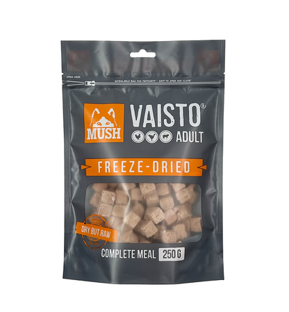 MUSH Vaisto Harmaa Freeze-Dried pakastekuivattu koiranruoka