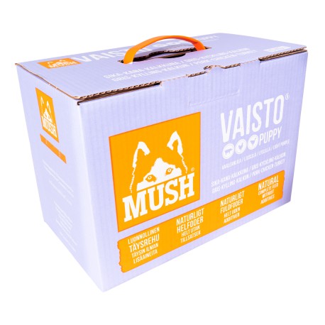 MUSH Vaisto vaaleanliila Puppy Sika-kalkkuna-kana 10 kg