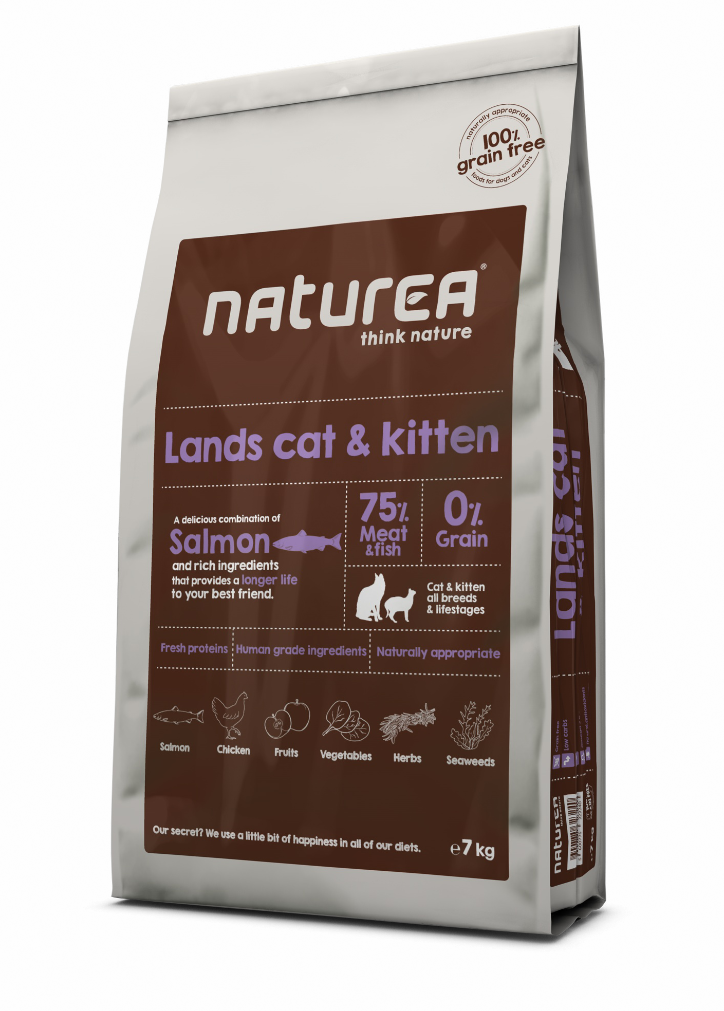 Naturea Lands Cat&Kitten 7 kg viljaton kissan kuivaruoka