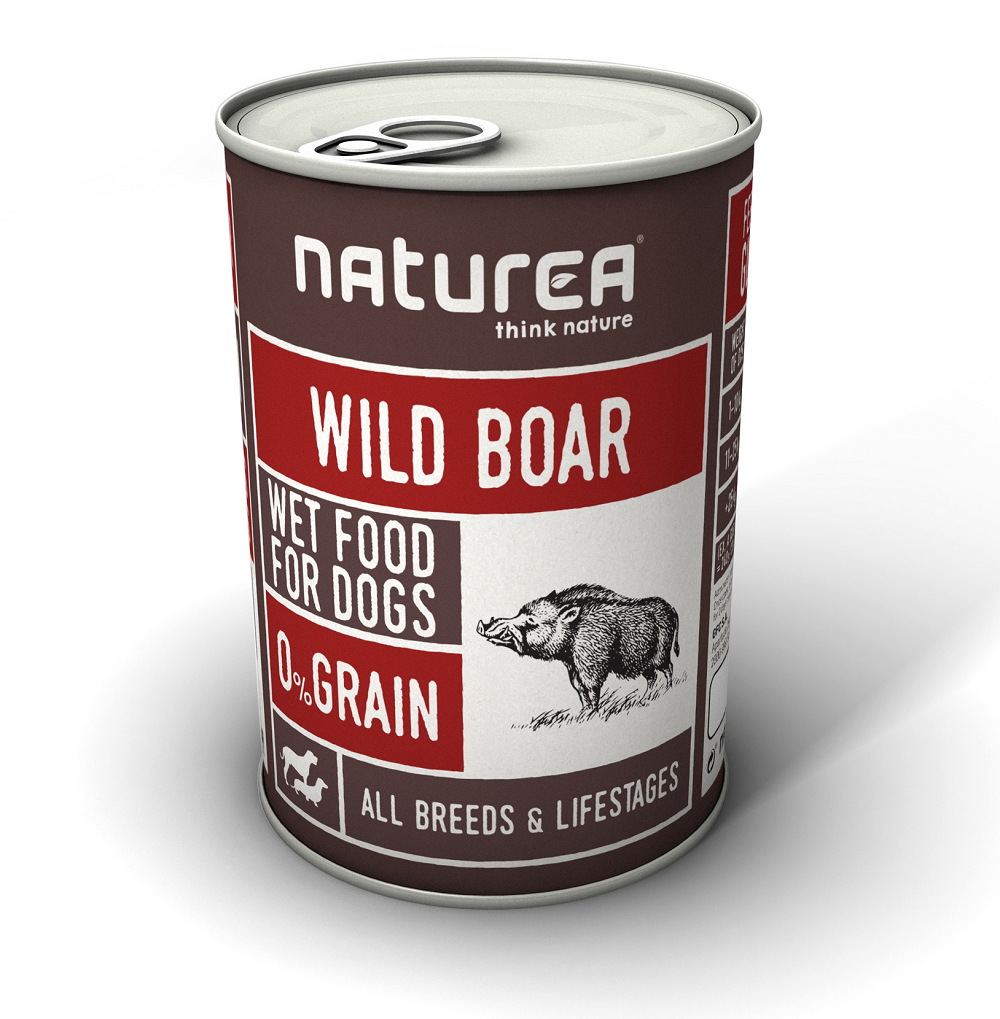 Naturea Villisika koiran märkäruoka 400 g