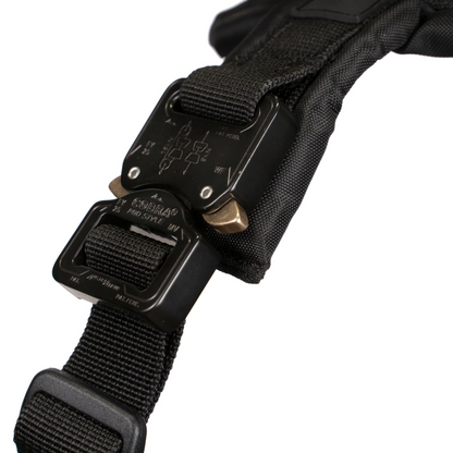 Non-stop dogwear Line harness Grip Defense koiran valjaat, musta