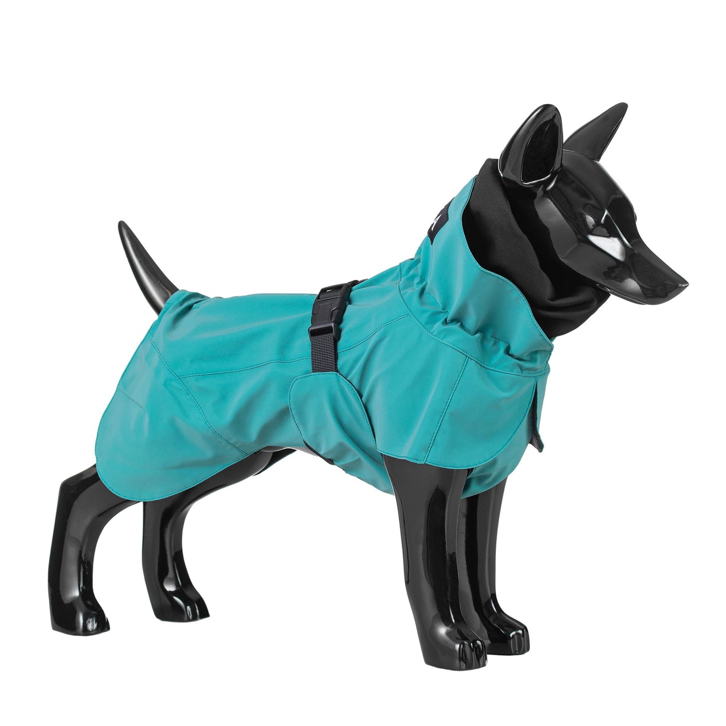 PAIKKA Visibility Raincoat koiran sadetakki, emerald